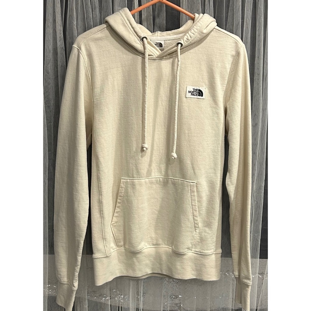 The North Face Heritage Patch Pullover Hoodie Cream Mens extra Small NF0A52ZY